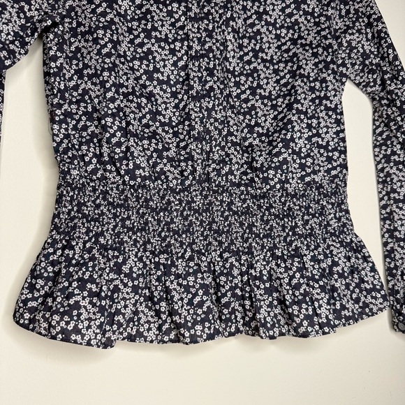 J. CREW X LIBERTY of LONDON Misti Valeria Boho Pintuck Floral Smocked Blouse - Picture 5 of 10